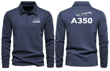 AIRBUS A350 LONG SLEEVE POLO